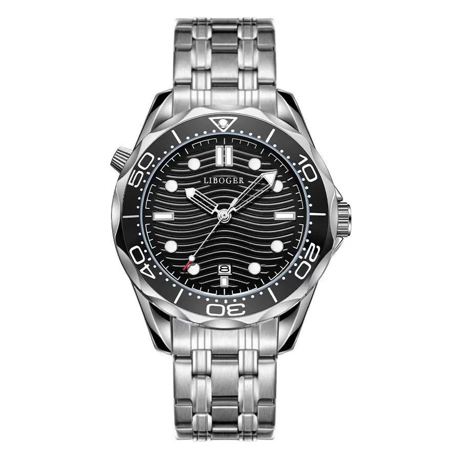 Men's Blue Dial Steel Band Quartz Watch — feature 3