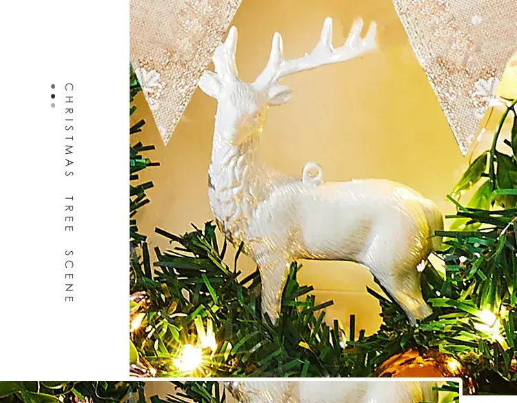 Christmas Wreath Vine Ring with Glowing Balls & Pine Cones 40cm — feature 8