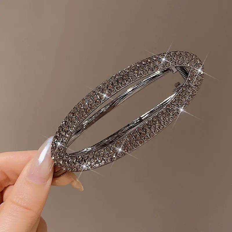 High-End Butterfly Hairpin with Rhinestone & Frog Buckle