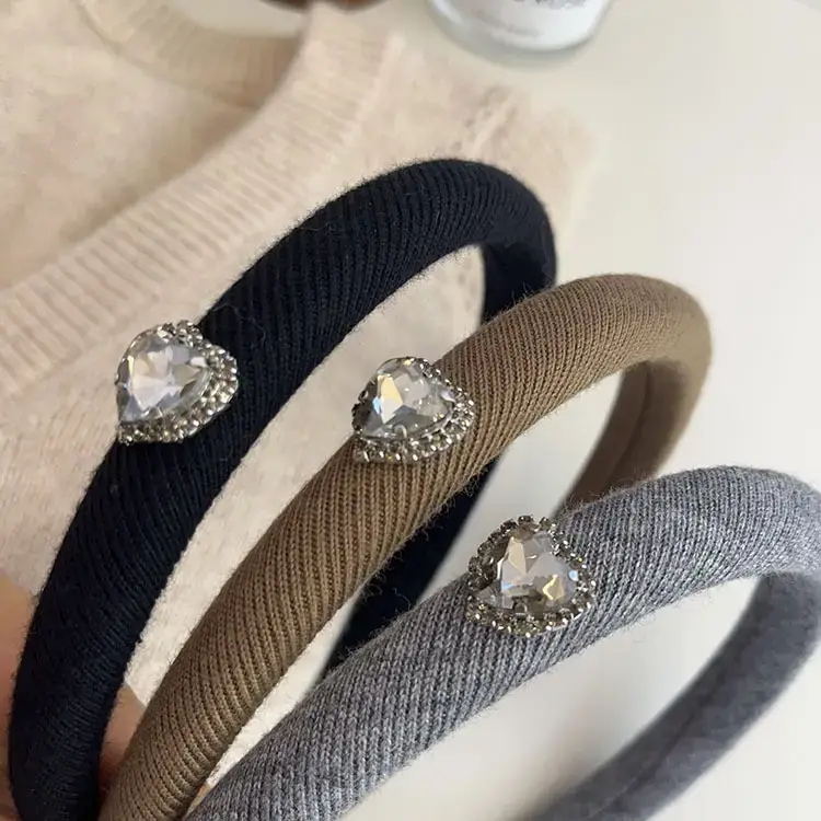 Autumn Winter Wool Crystal Skull Top Headbands - Image 6