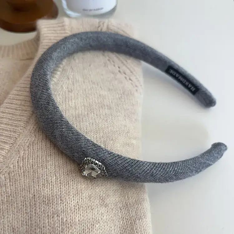 Autumn Winter Wool Crystal Skull Top Headbands — feature 10