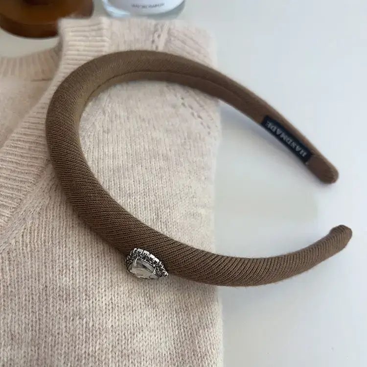 Autumn Winter Wool Crystal Skull Top Headbands — feature 8