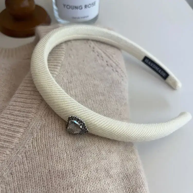 Autumn Winter Wool Crystal Skull Top Headbands - Image 2