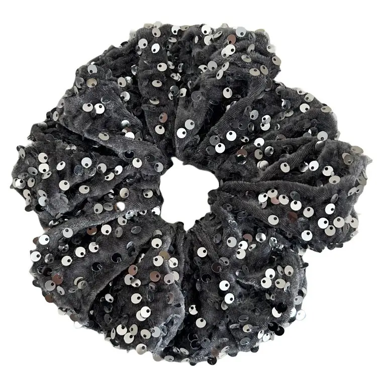 Silver Sequin High Ponytail Hair Band for Women - Image 7