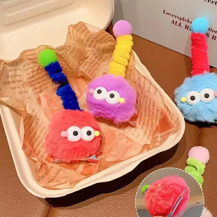 Cute Plush Doll Hairpins for Kids 2023 - Image 9