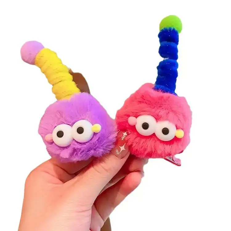 Cute Plush Doll Hairpins for Kids 2023 - Image 10