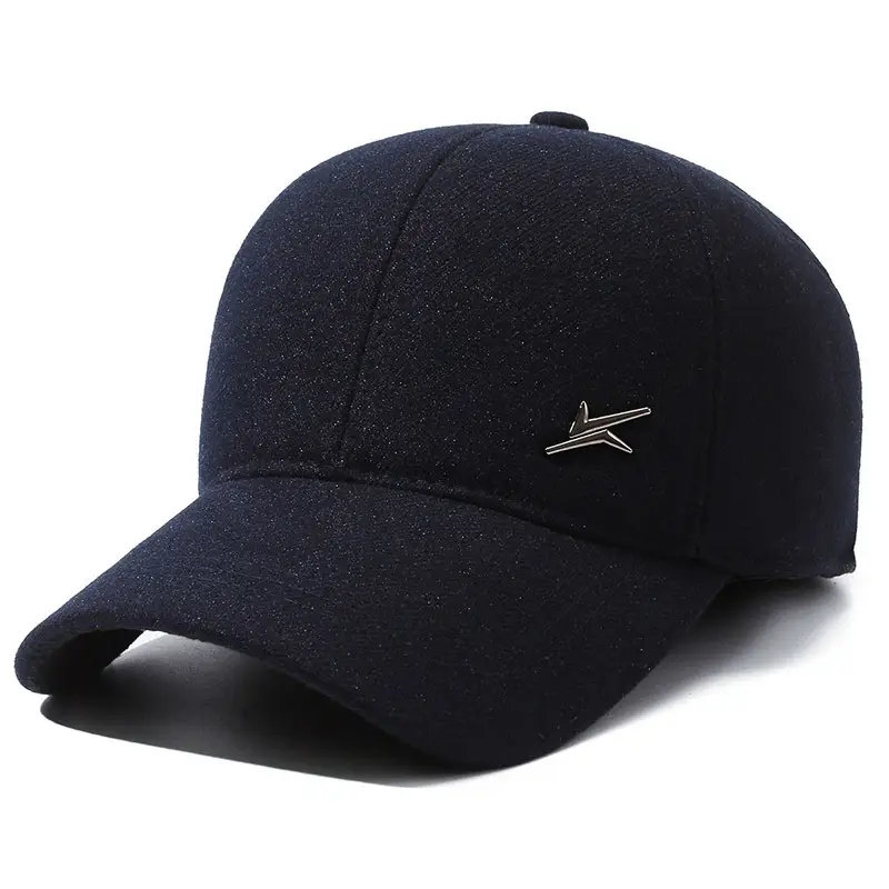 Men's Black Mink Cap Warm Back Sealed Autumn Winter - Image 3