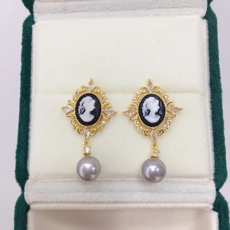 Zhuji Pearl Earrings 18K Gold Women Elegant Design — feature 12