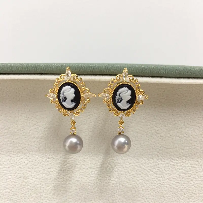 Zhuji Pearl Earrings 18K Gold Women Elegant Design — feature 4
