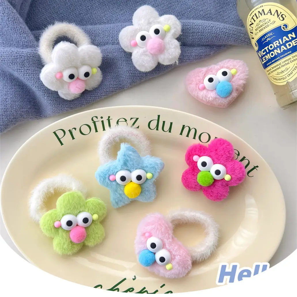 Super Cute Plush Hairpins for Girls Colorful Hair Accessories — feature 37