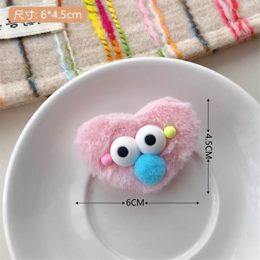 Super Cute Plush Hairpins for Girls Colorful Hair Accessories - Image 2