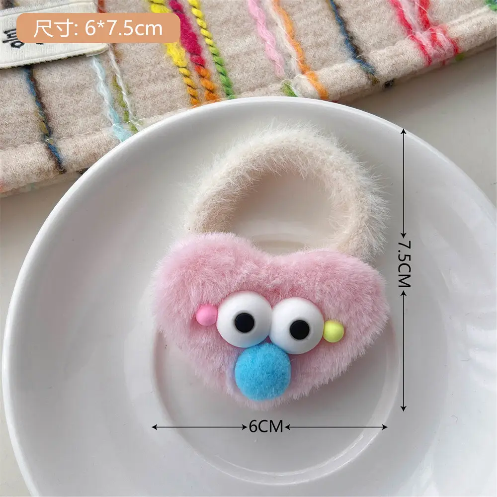 Super Cute Plush Hairpins for Girls Colorful Hair Accessories - Image 3