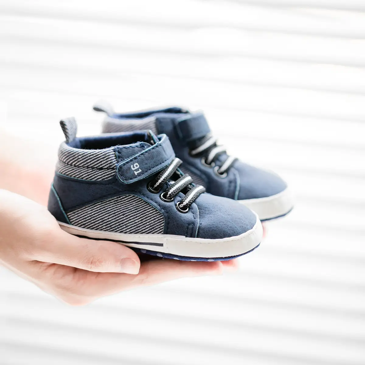 White PU Strap High-Top Baby Shoes for Toddlers — feature 21