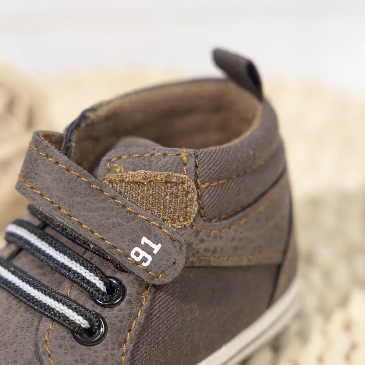 White PU Strap High-Top Baby Shoes for Toddlers — feature 30