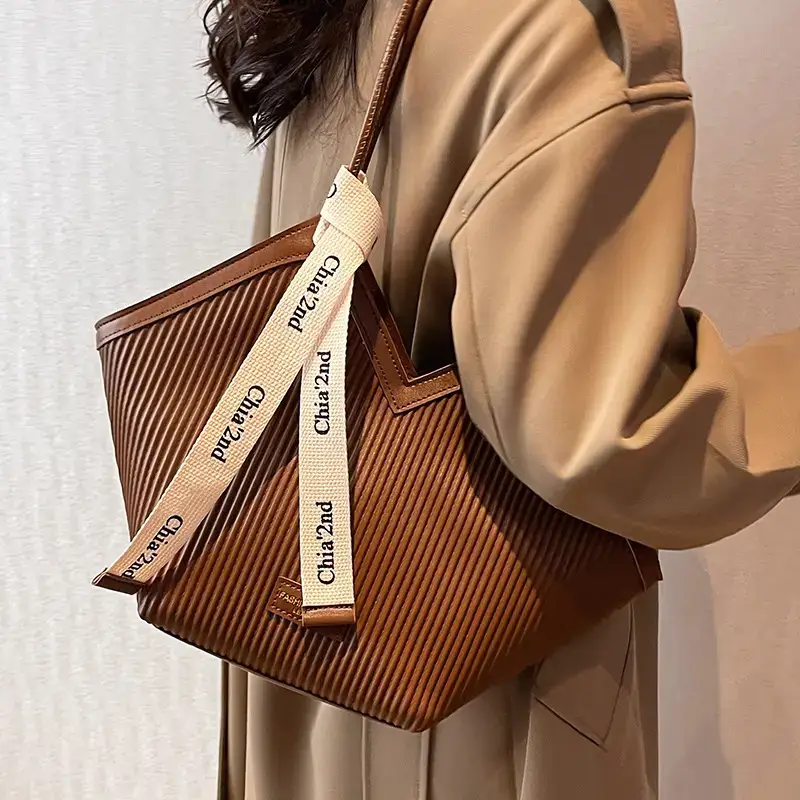 Korean Style Canvas Shoulder Bag 2025 Spring Summer Women