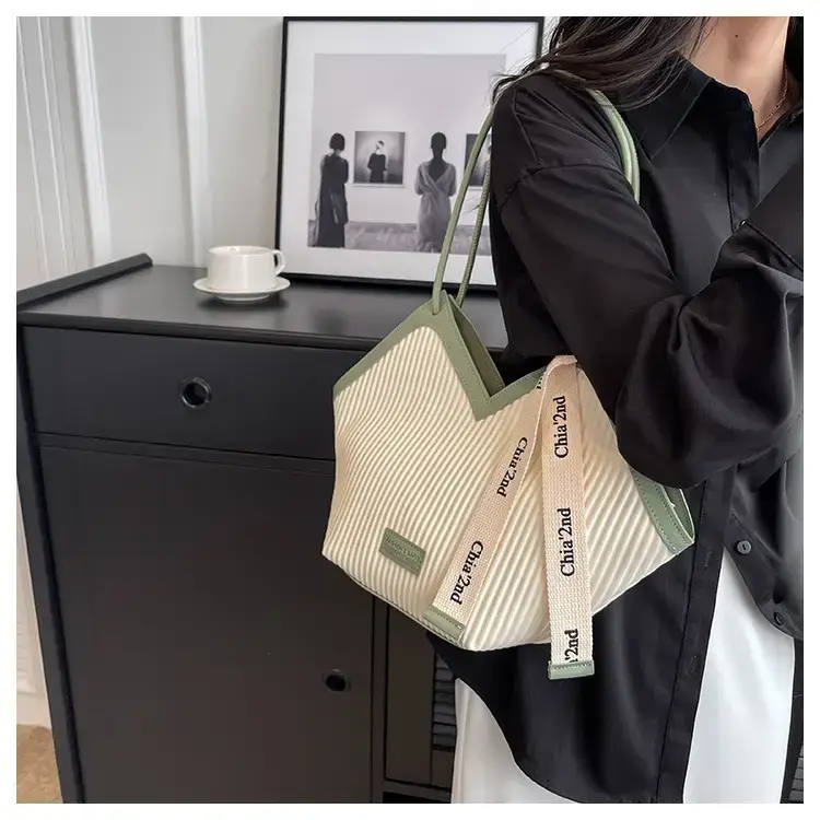 Korean Style Canvas Shoulder Bag 2025 Spring Summer Women — feature 35