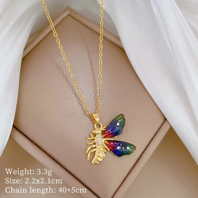 A432 titanium steel chain copper pendant