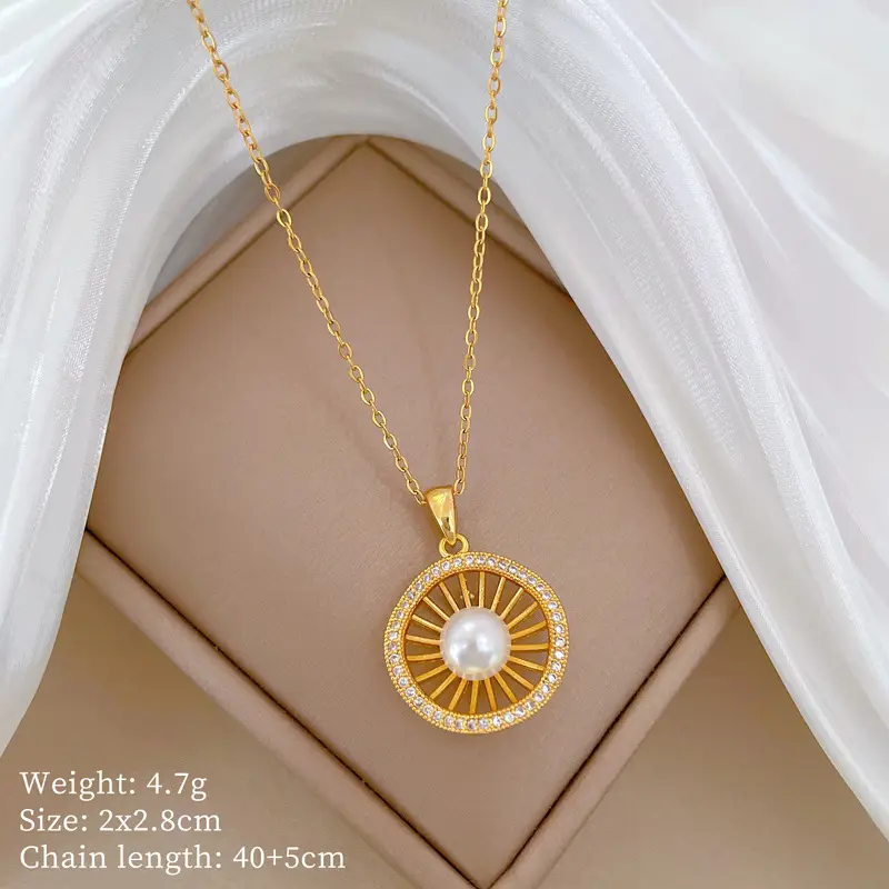 A436 titanium steel chain copper pendant