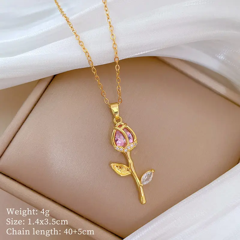A511 titanium steel chain copper pendant