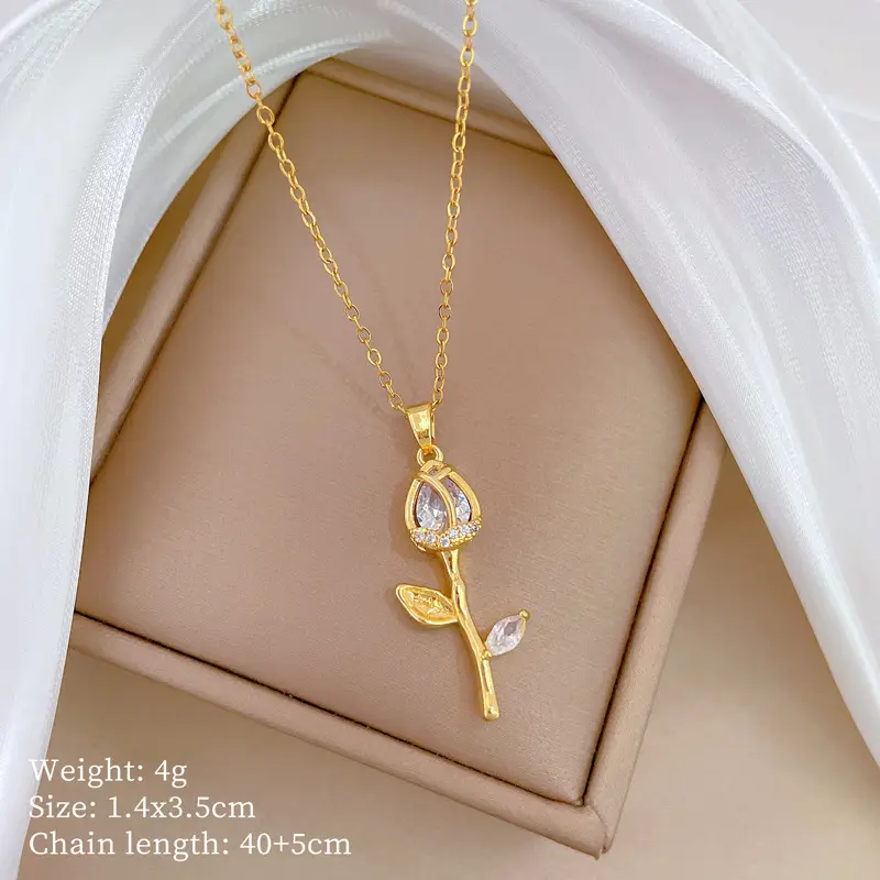 A512 titanium steel chain copper pendant