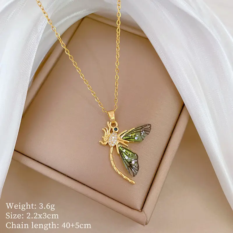 A521 titanium steel chain copper pendant