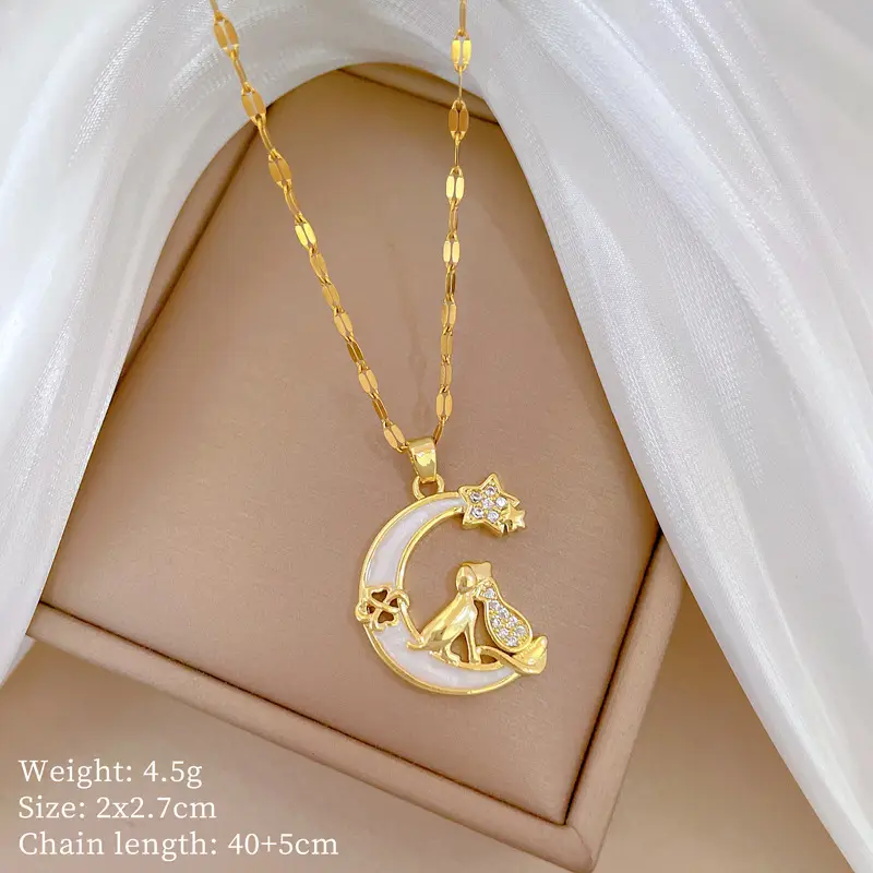 A522 titanium steel chain copper pendant