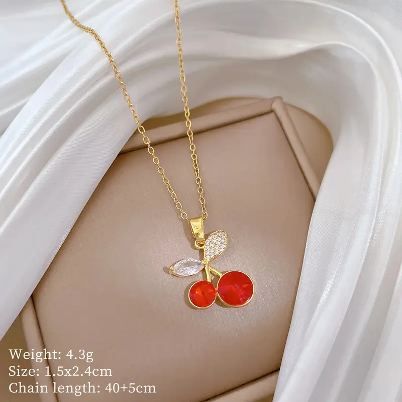 G151 titanium steel chain copper pendant