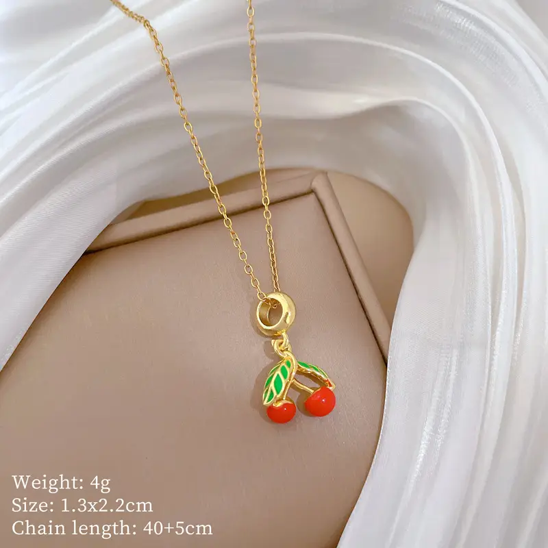 G152 titanium steel chain copper pendant