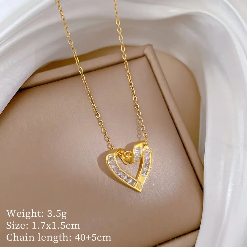 G239 titanium steel chain copper pendant