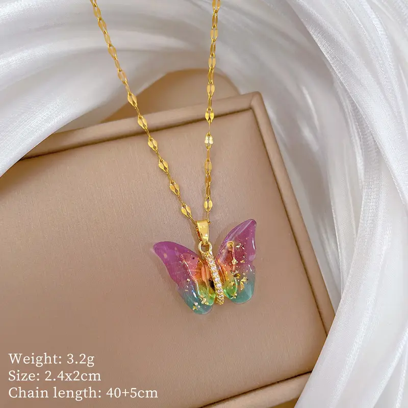 B430 powder titanium steel chain copper pendant