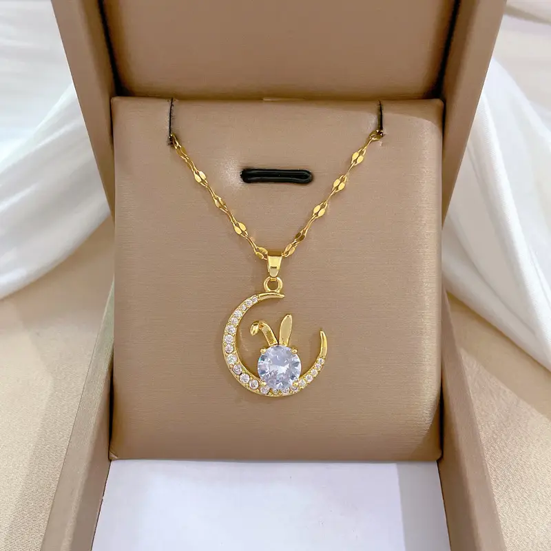 E226 titanium steel chain copper pendant