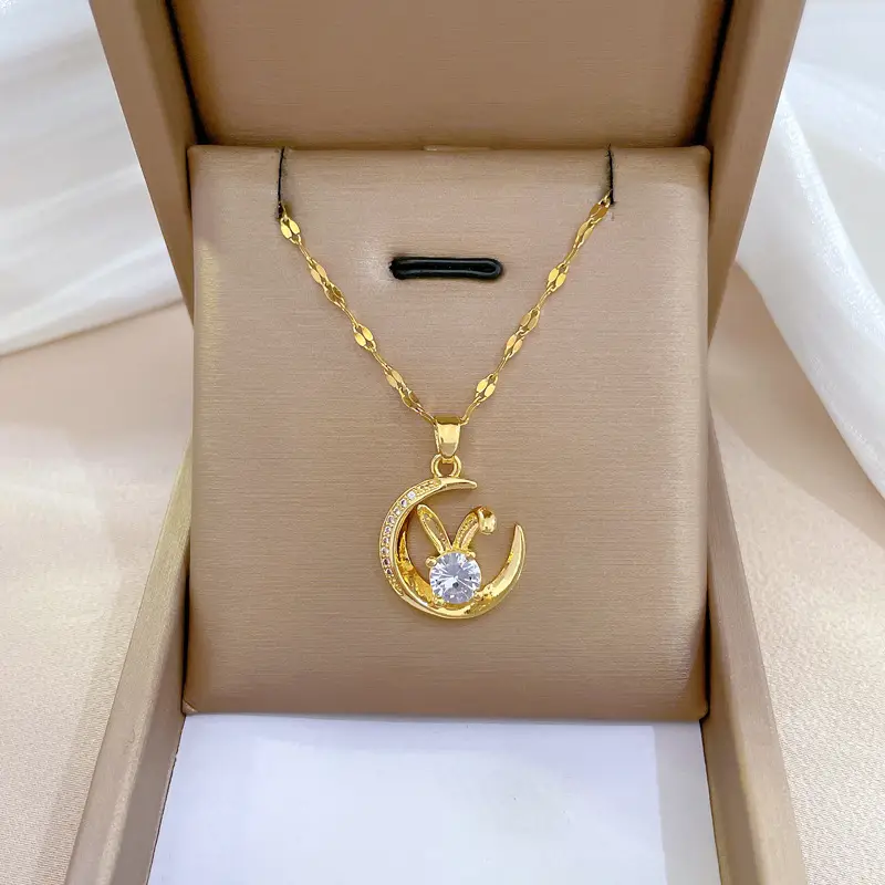 Titanium Steel Cross Pendant with Full Diamond Micro Inlay - Image 10
