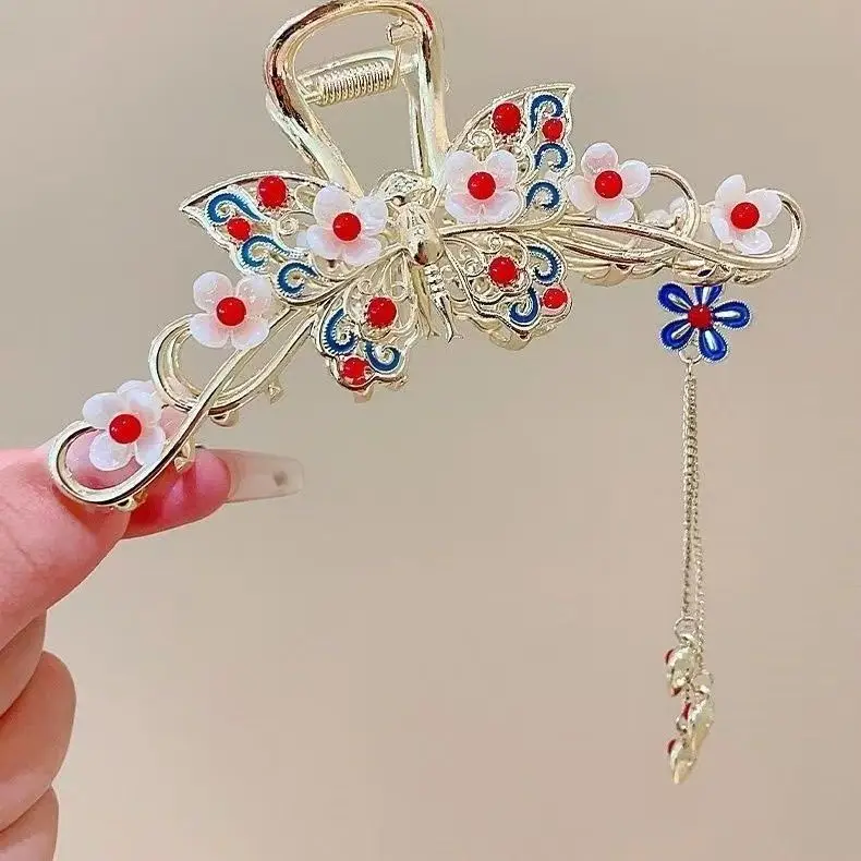 Fairy Flower Hairpin for Women with Pearl Tassel — feature 12