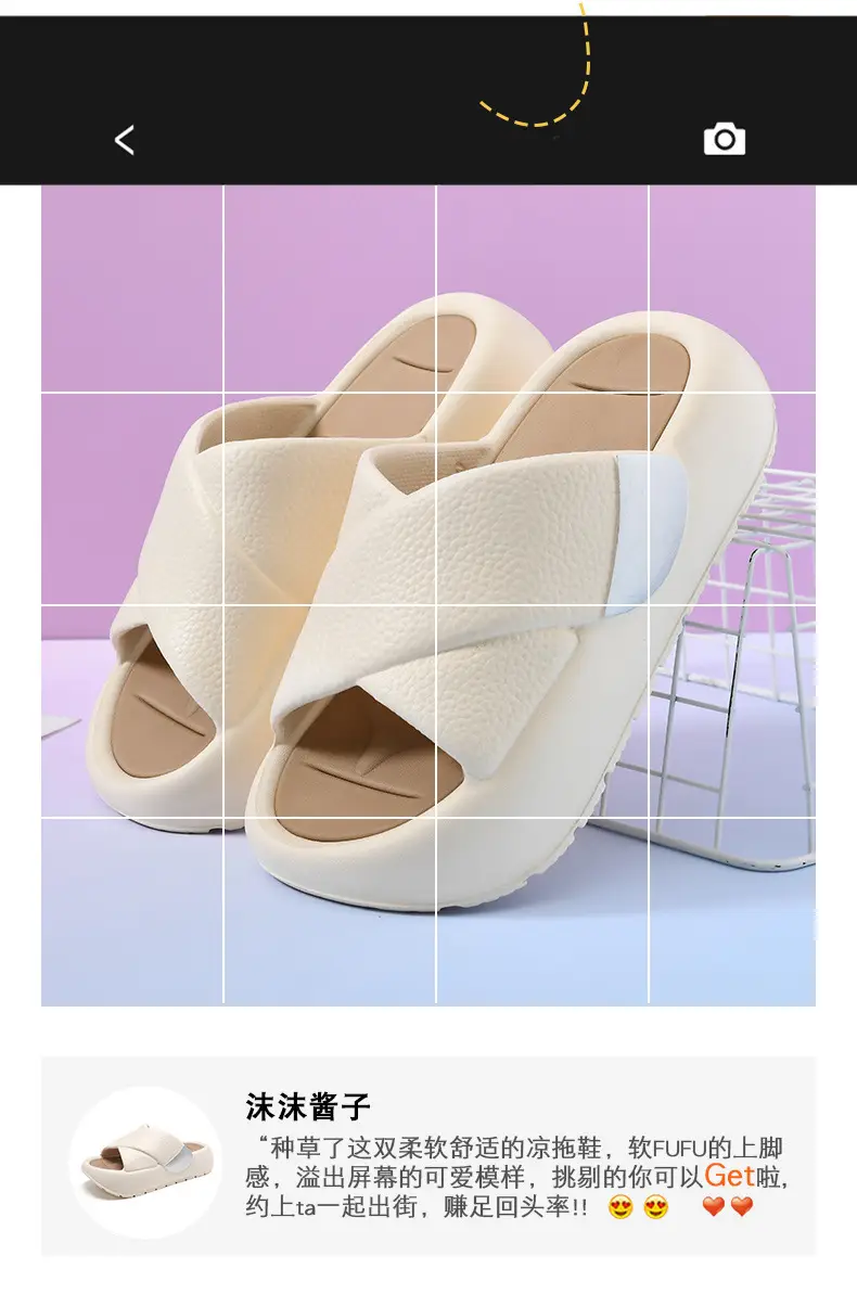 Women's slippers new fashion thick bottom increased outdoor sandals comfortable muffin bottom non-slip slippers indoor home slippers — feature 10