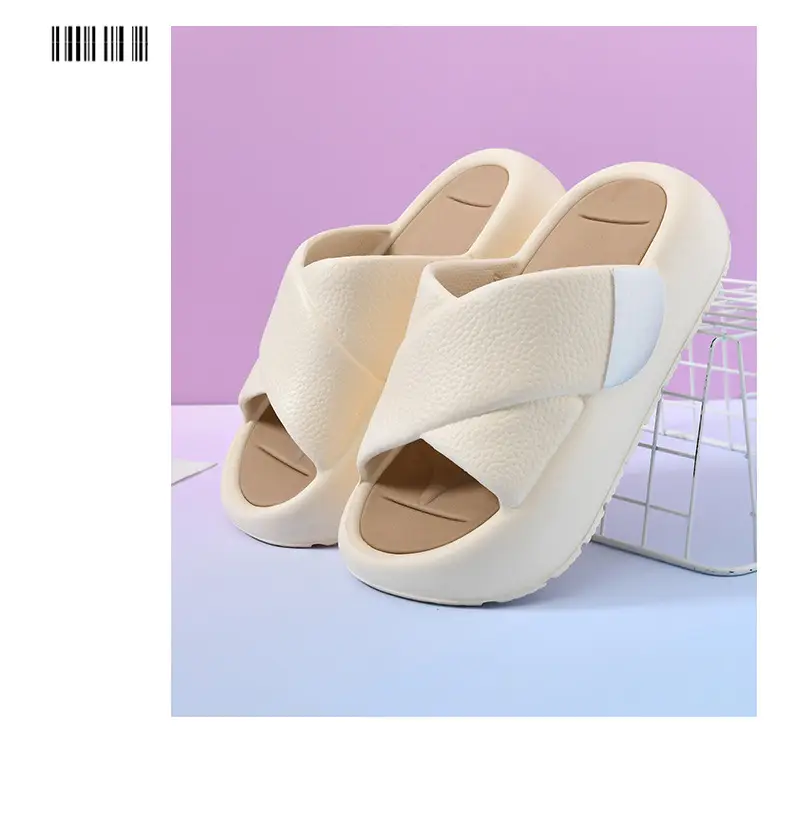Women's slippers new fashion thick bottom increased outdoor sandals comfortable muffin bottom non-slip slippers indoor home slippers — feature 16