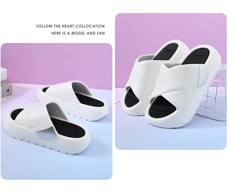 Women's slippers new fashion thick bottom increased outdoor sandals comfortable muffin bottom non-slip slippers indoor home slippers — feature 18