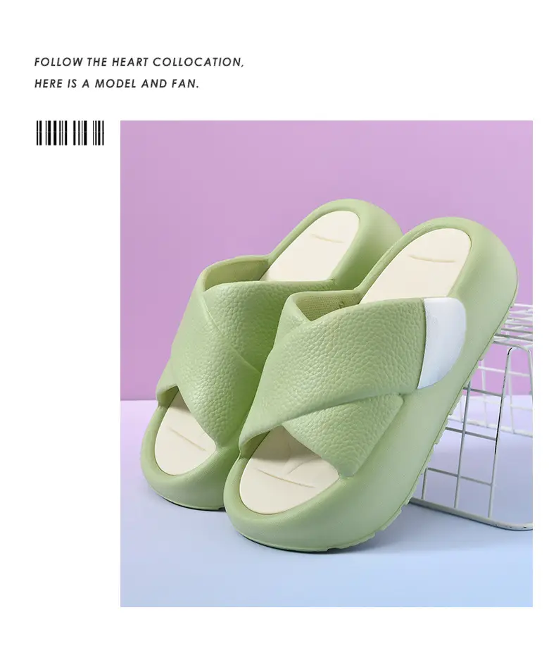 Women's slippers new fashion thick bottom increased outdoor sandals comfortable muffin bottom non-slip slippers indoor home slippers — feature 21