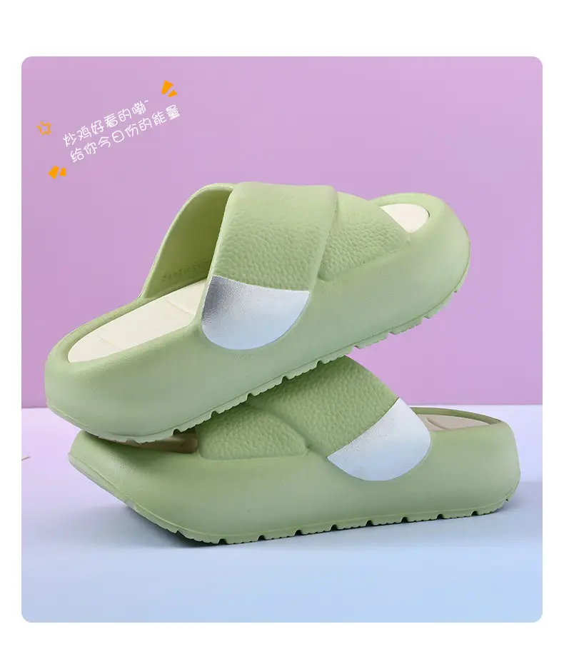 Women's slippers new fashion thick bottom increased outdoor sandals comfortable muffin bottom non-slip slippers indoor home slippers — feature 22