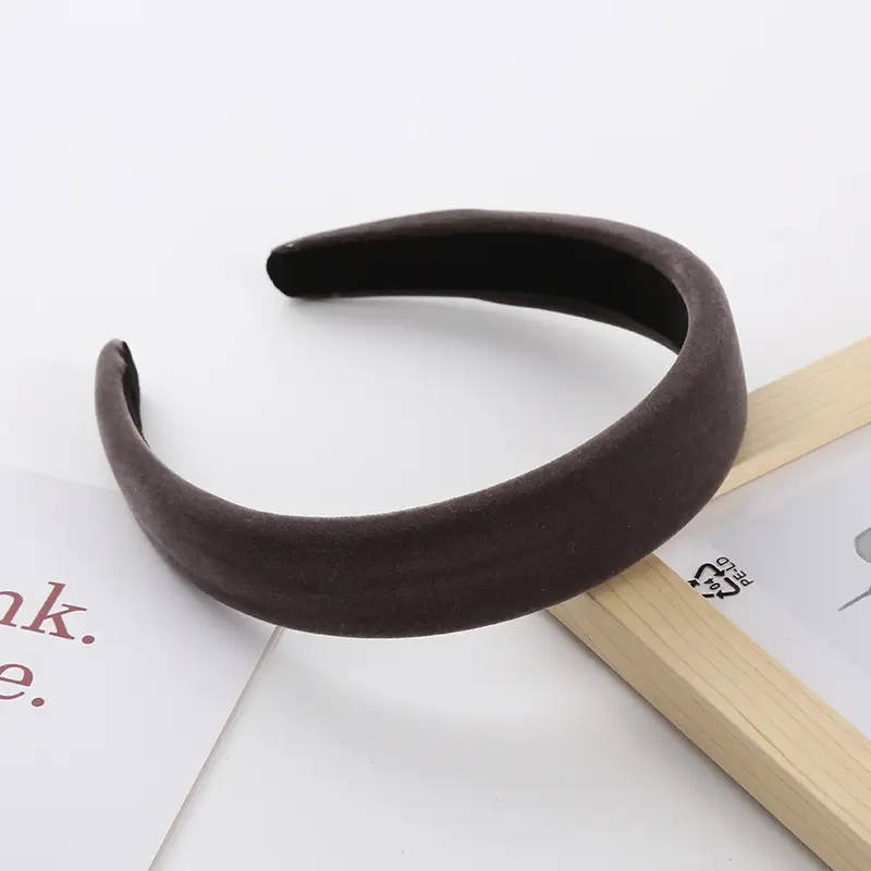 Velvet Skull Top Headband for Women Autumn Retro — feature 6