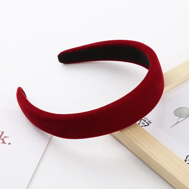 Velvet Skull Top Headband for Women Autumn Retro - Image 4