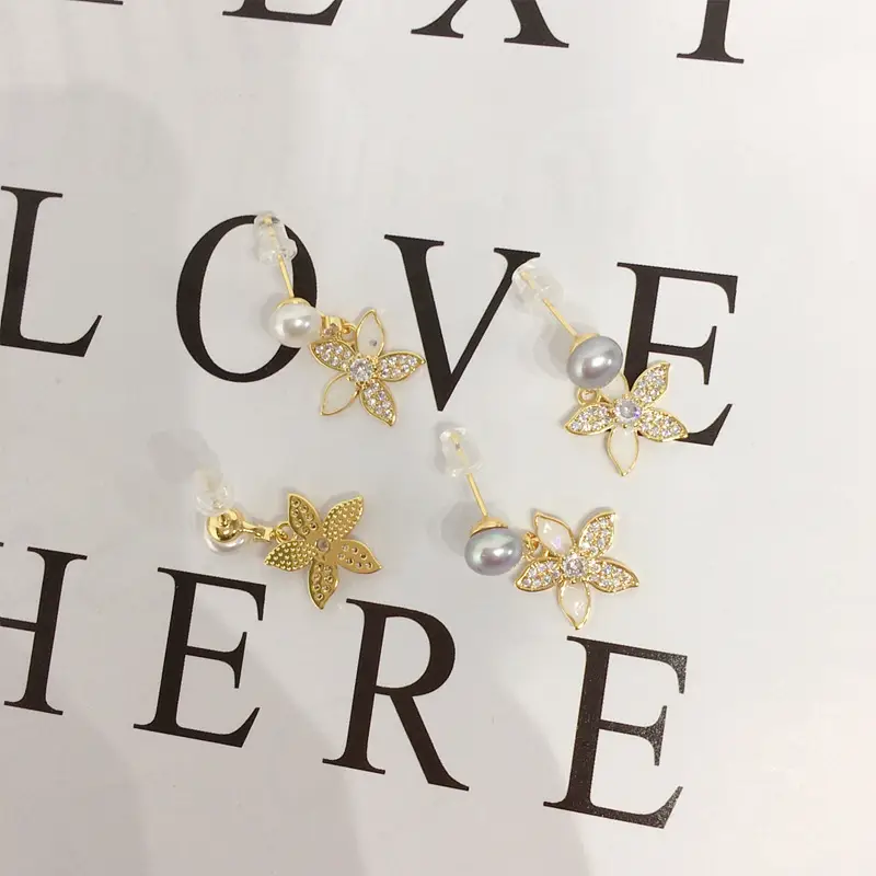 Zhuji Pearl Butterfly Earrings for Women 18K Gold — feature 8