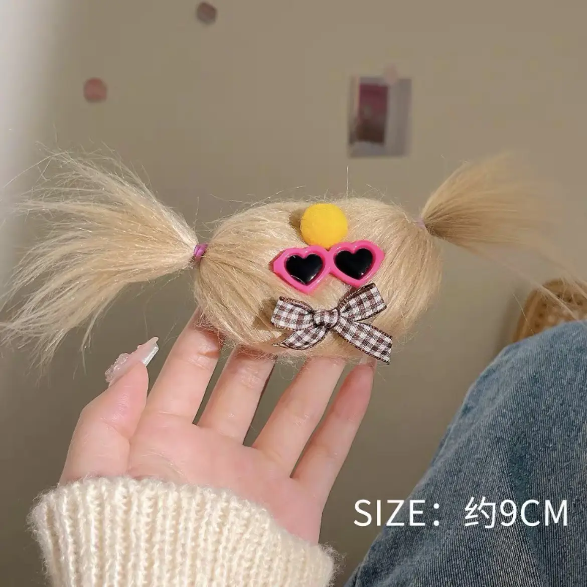 Cute Plush Hairpin with Side Clip for Girls - Image 5