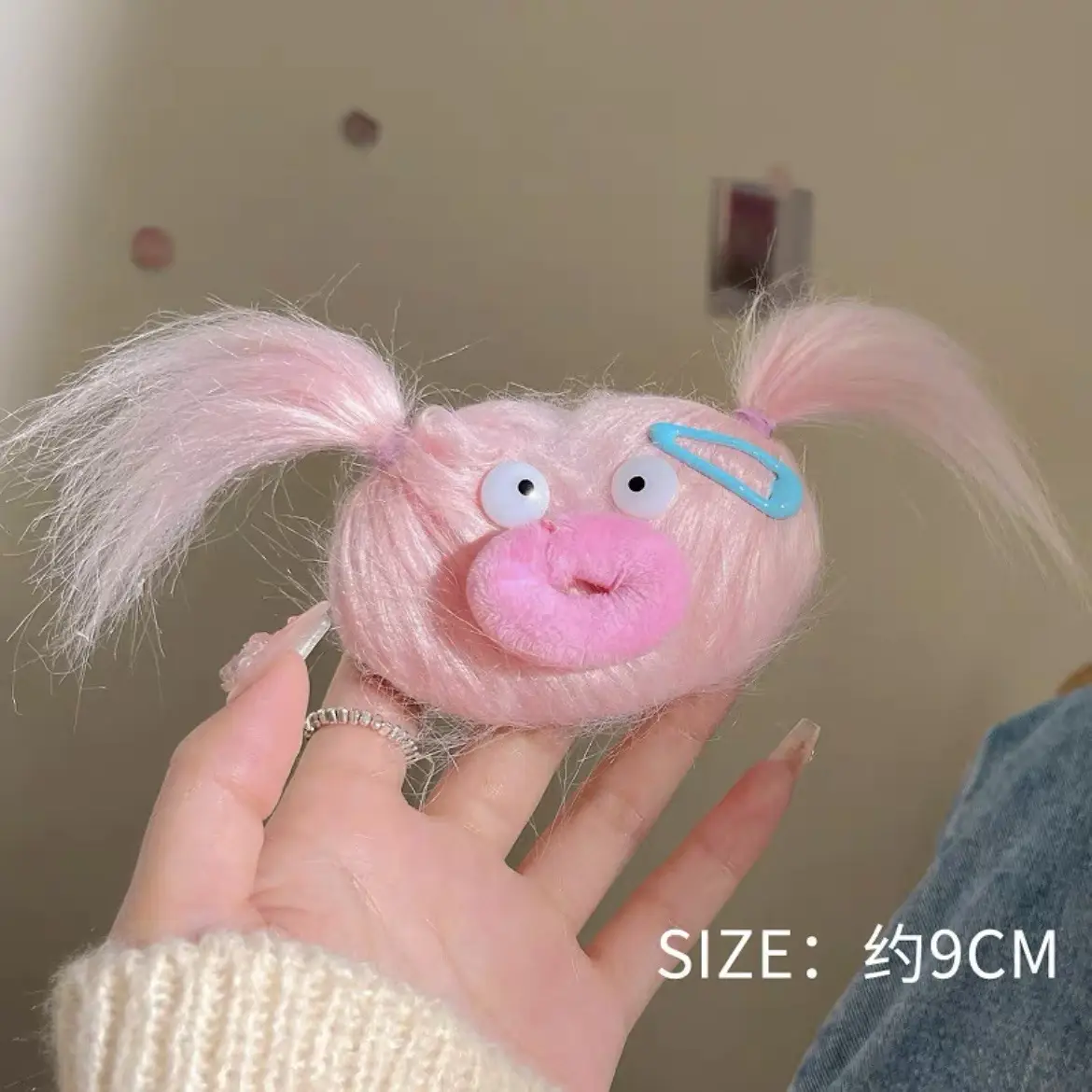 Cute Plush Hairpin with Side Clip for Girls - Image 6