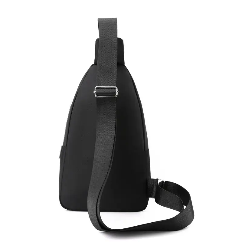 Women's Black Waterproof Crossbody Bag with Metal Clasp - Image 10