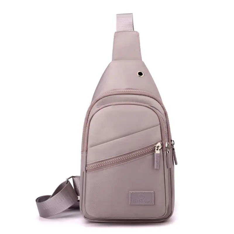 Women's Black Waterproof Crossbody Bag with Metal Clasp - Image 3