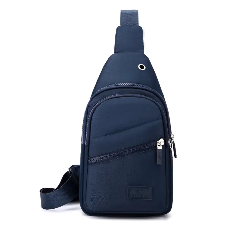 Women's Black Waterproof Crossbody Bag with Metal Clasp - Image 4