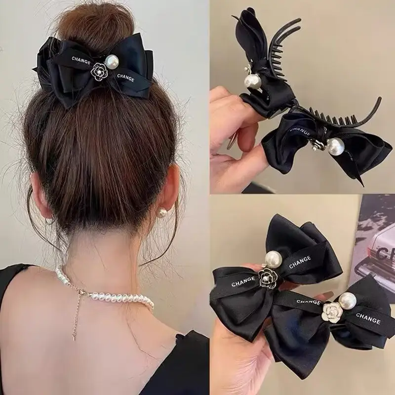 Elegant Starry Bow Clip for Women with Shark Design — feature 22