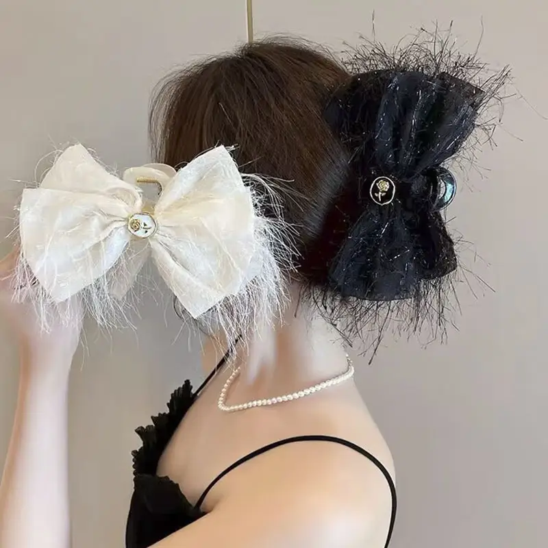 Elegant Starry Bow Clip for Women with Shark Design — feature 29