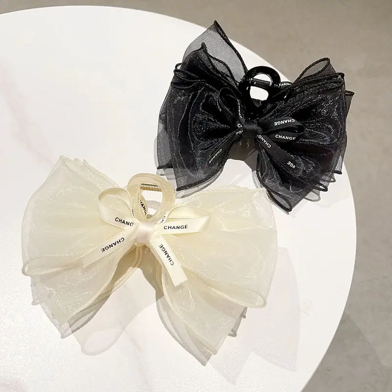Elegant Starry Bow Clip for Women with Shark Design — feature 36