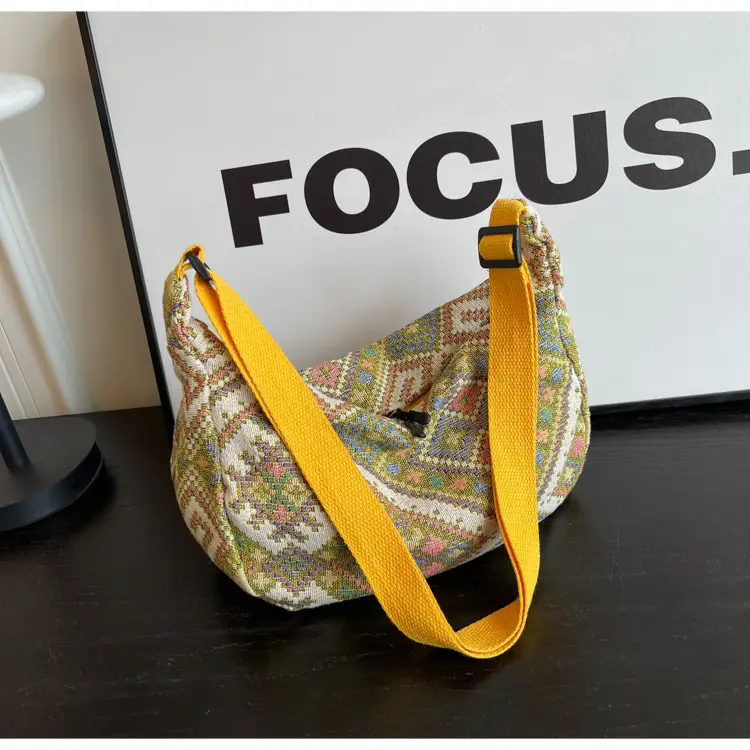 Large Cap Ethnic Patterned Crossbody Bag for Women — feature 34